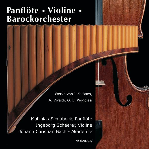 Cover Panflöte - Violine - Barockorchester - Schlubeck/Scheerer